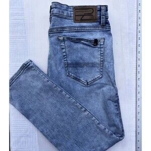 Buffalo David Bitton Ash-X Slim Stretch Jeans Men’s 32x30 Light Wash Denim
